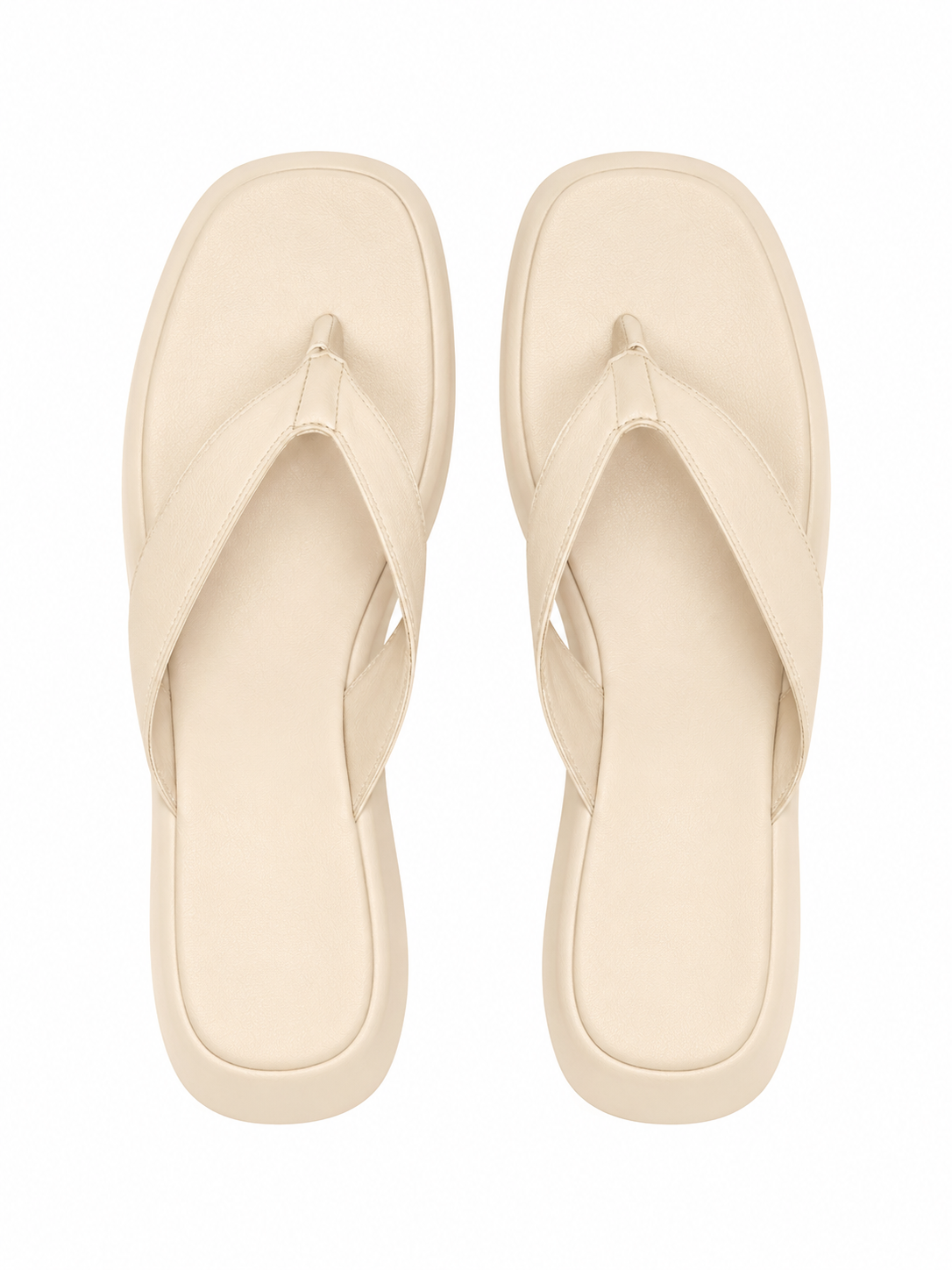 Wedge flip-flop sandals